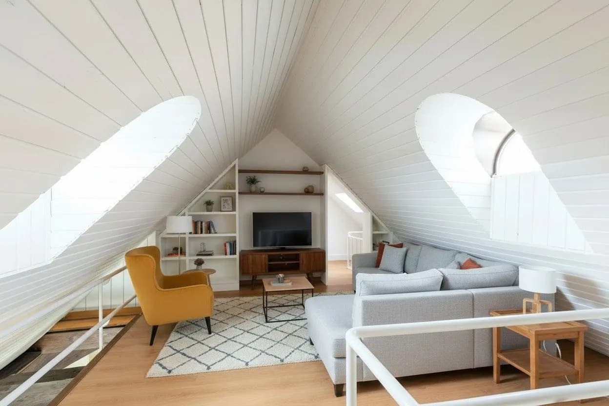 Originelle 5½-Zimmer-Dachwohnung mit Cheminée