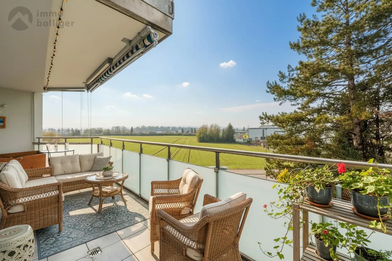 Stadtnahes Unikat: 168 m2 - Wohnraum mit Balkon und Garten