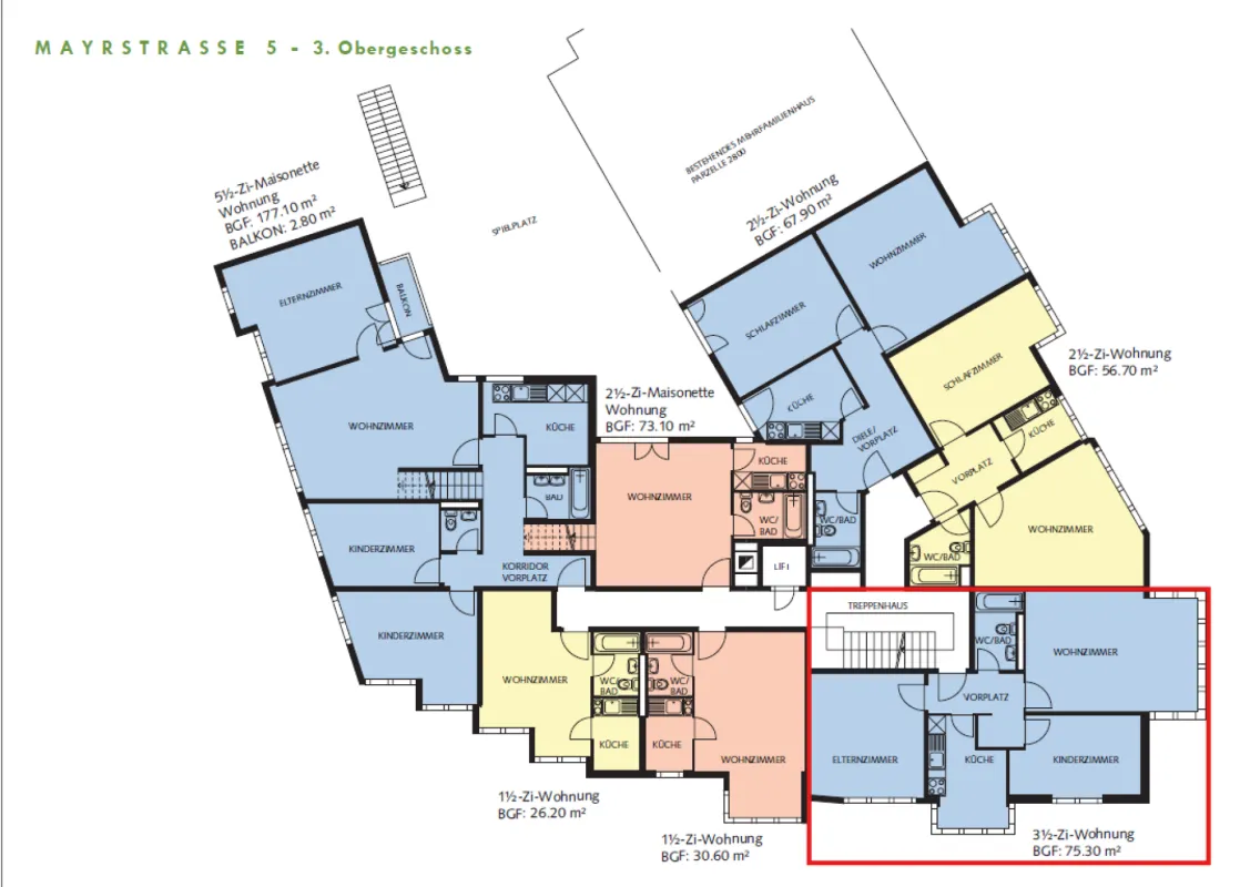 Grosszügige 3.5 Zimmerwohnung in Top-Lage