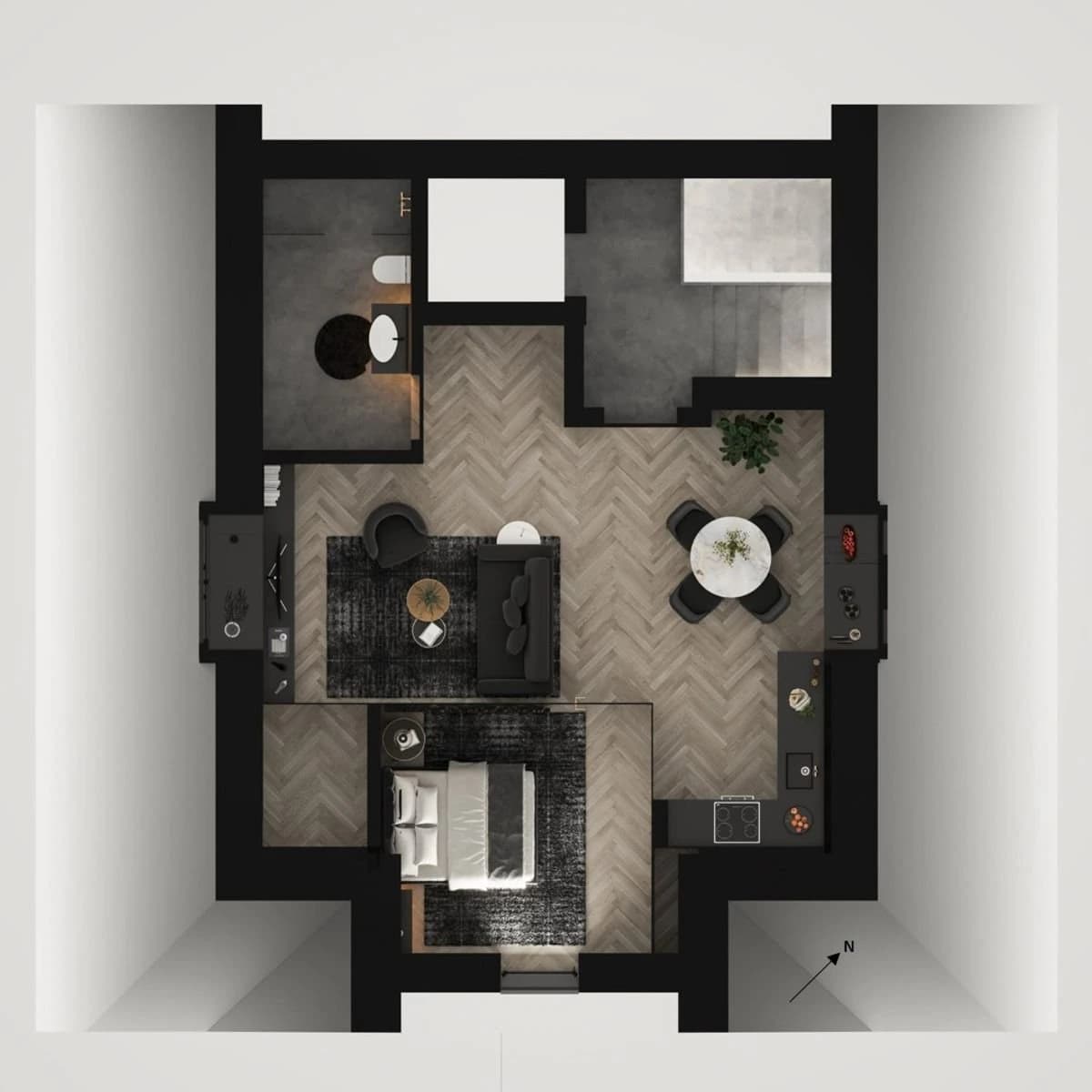 Moderne, kernsanierte und vollmöblierte 2- 2.5-Zimmer-Appartements in Altstetten.