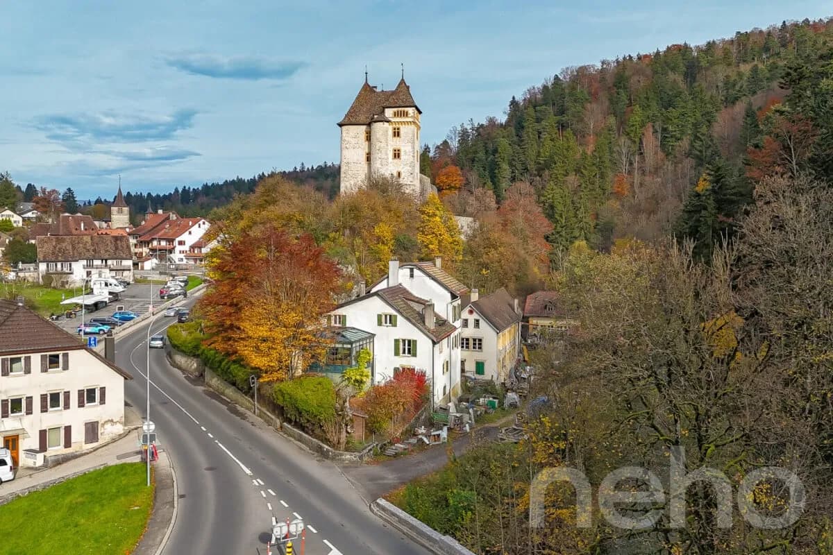 Family home with 2 units, large garden and forest views