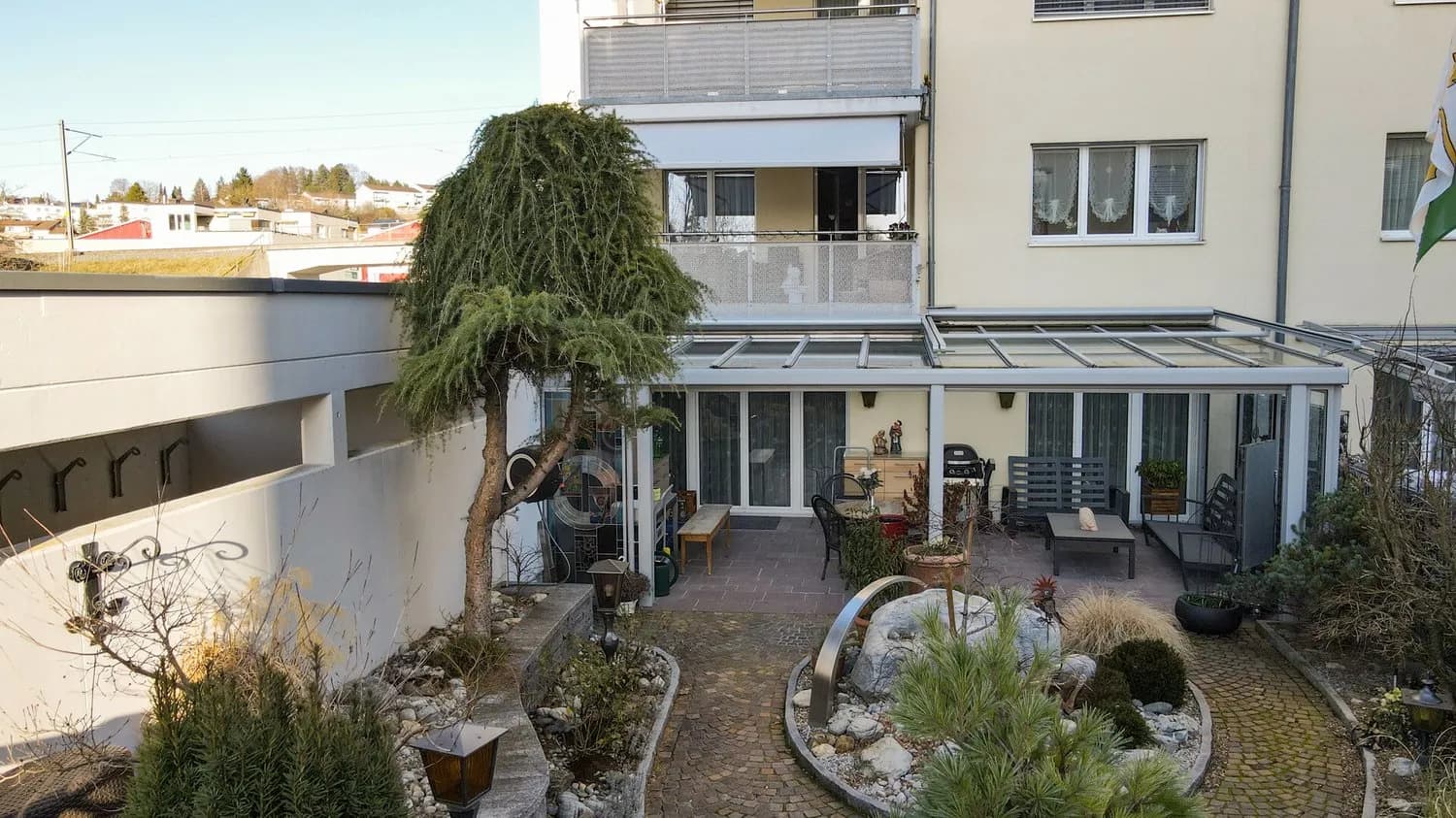Privat und stadtnah  wohnen mit Garten