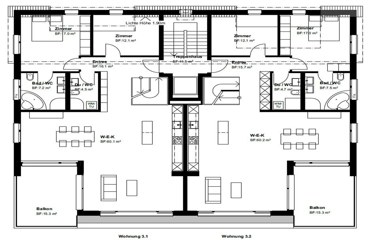 Maisonette-Wohnung mit Morgensonne!