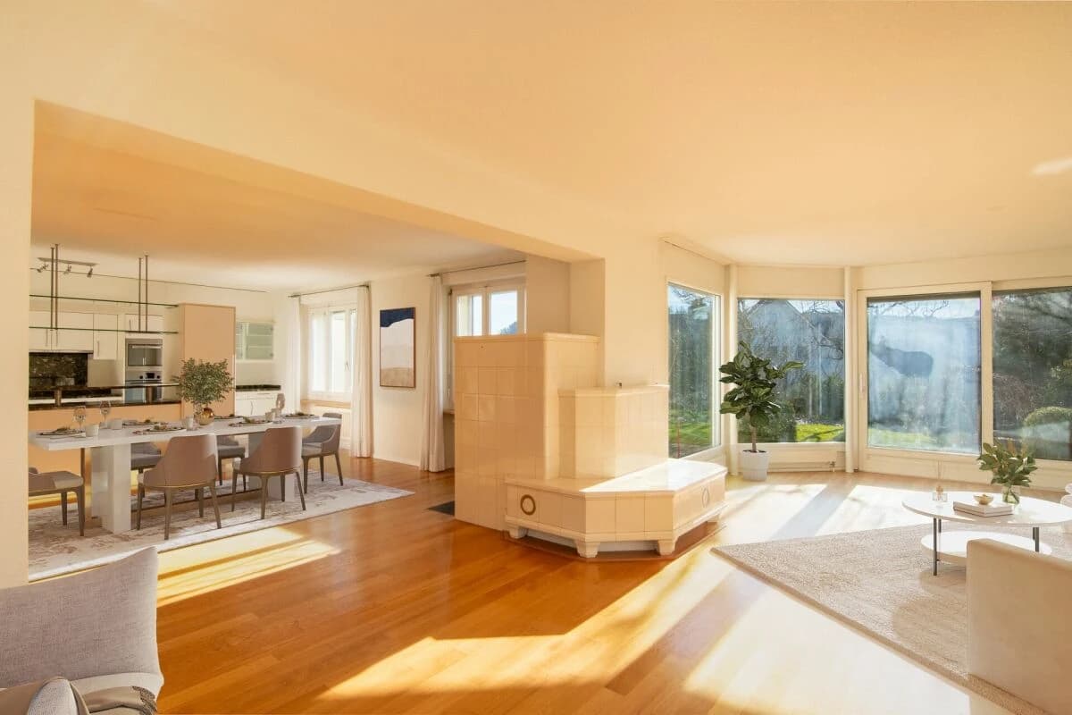 Grosszügiges 6-Zimmer Doppeleinfamilienhaus mit Landhauscharakter und sonnigem Garten in ruhiger Lage nahe Bern.