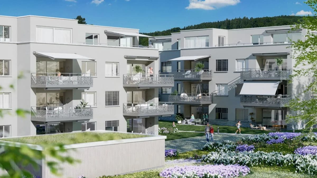 Leben am Wildbach in Hinwil: 4.5 Zimmer Gartenwohnung