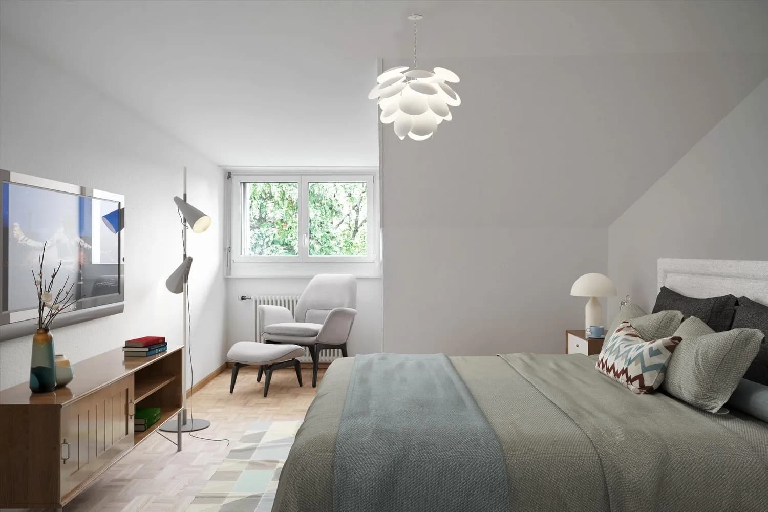 Dachwohnung in ruhiger Liegenschaft