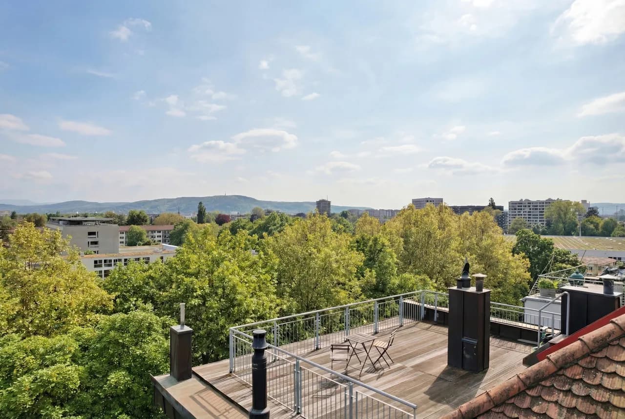 AT THE TOP - EINZIGARTIGES PENTHOUSE ÜBER DEN DÄCHERN VON BASEL