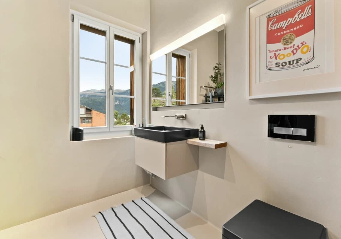 Stilvolle Dachmaisonette mit Sicht auf Mythen, See und ins saftige Grün