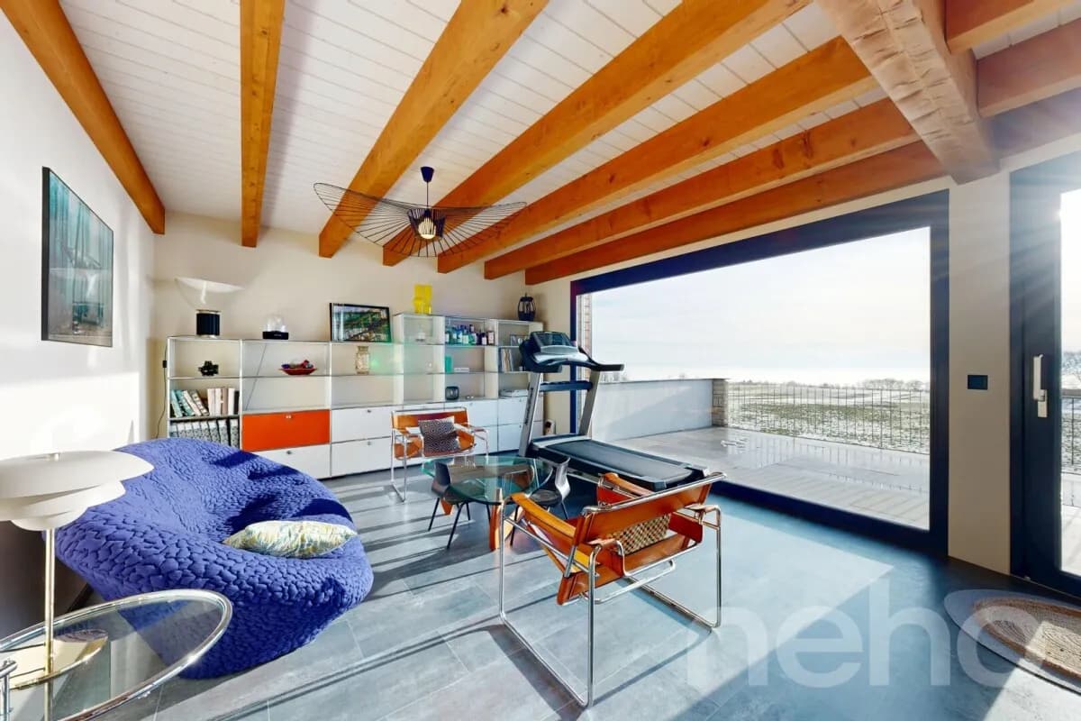 Villa individuelle unique, vue panoramique des Alpes, sauna et jacuzzi