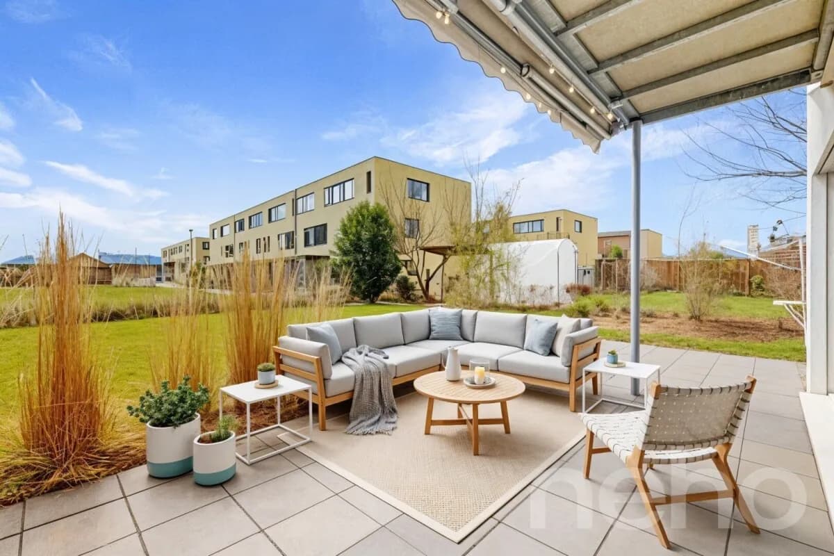 Familientraum mit Bergsicht und Garten im begehrten Thuner Dürrenast