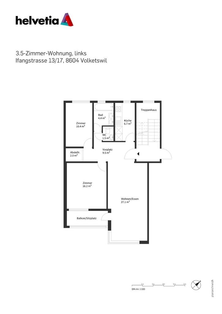 Schöne 3 1/2-Zimmerwohnung wird frei