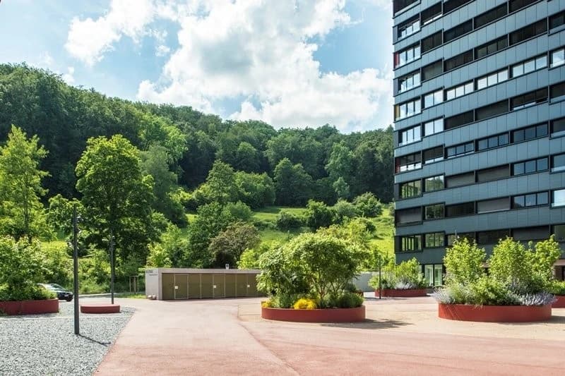 Mitten in der Stadt und doch im Grünen