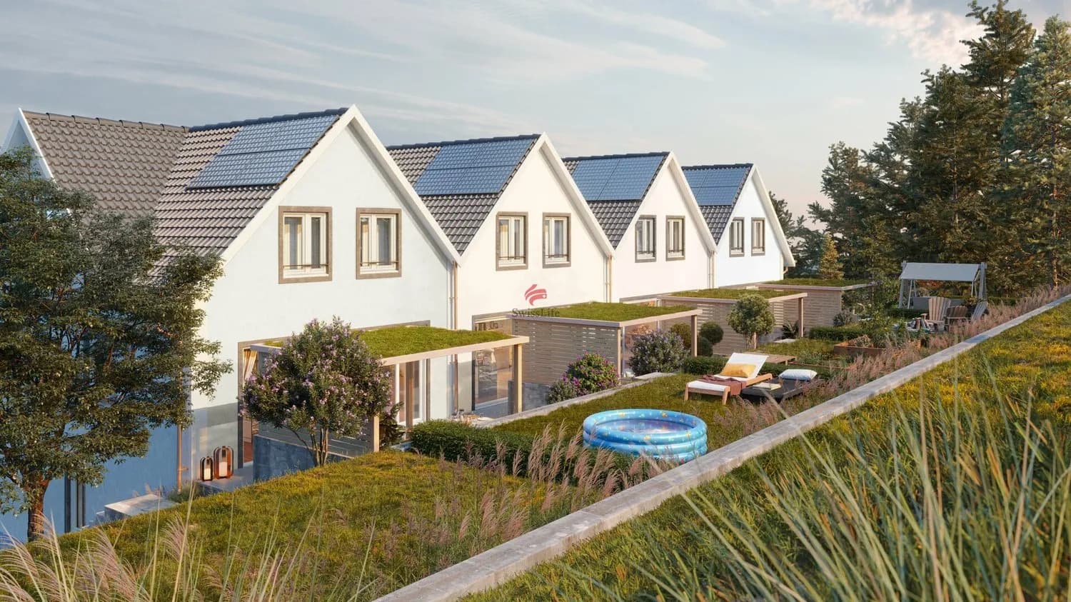 Grosses Eckhaus mit viel Komfort