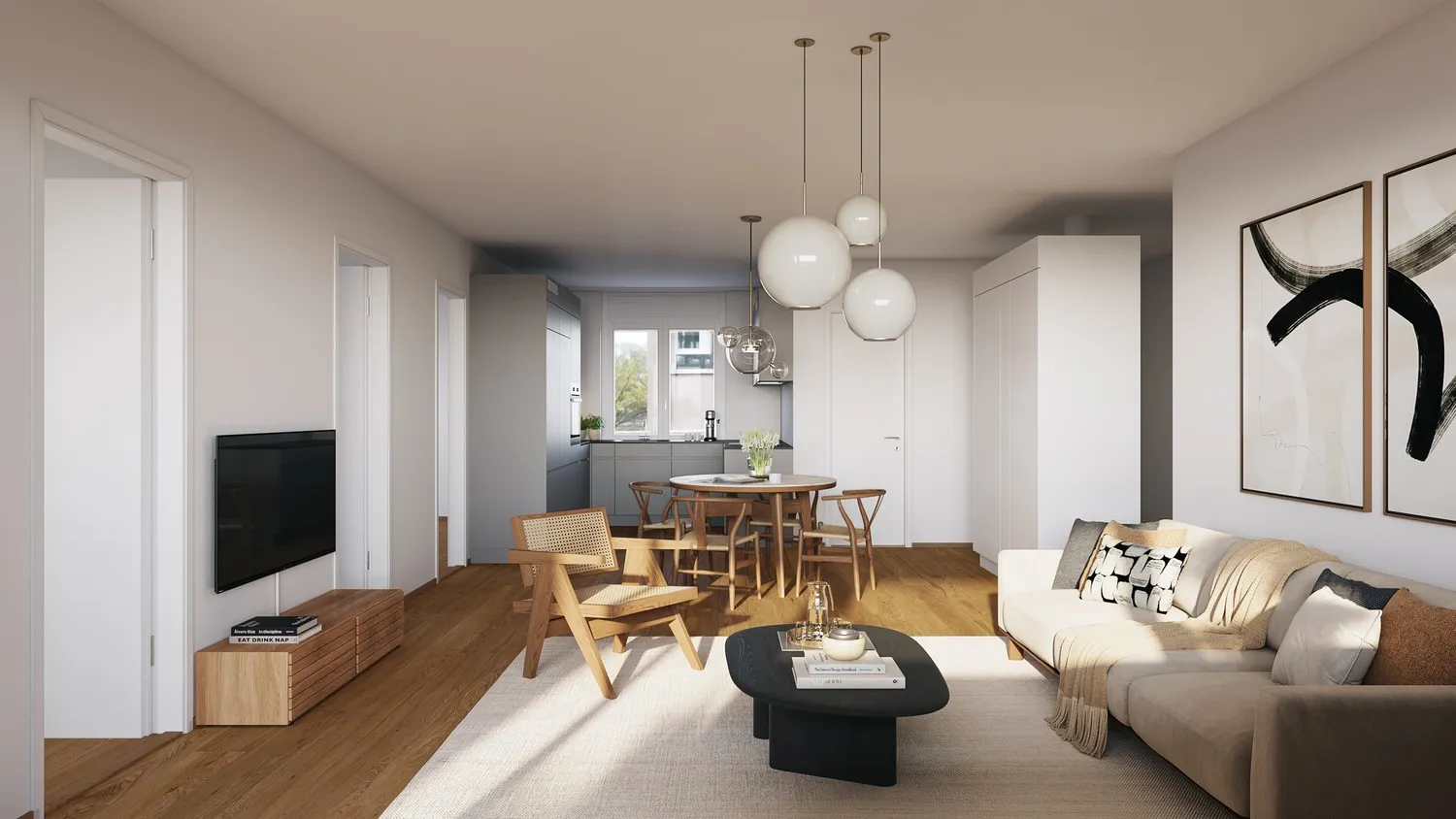 Frisch renovierte und helle Wohnung