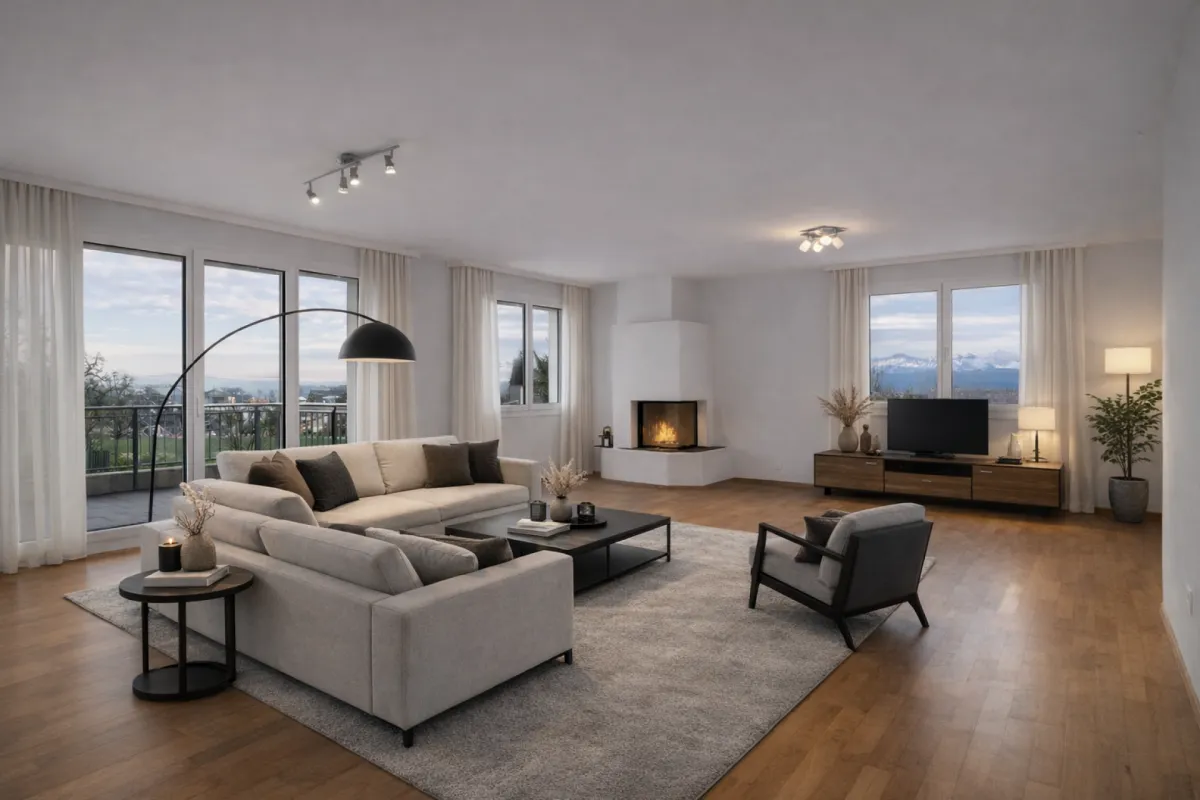 Charmante Etagenwohnung mit Weitsicht in Oberwil-Lieli