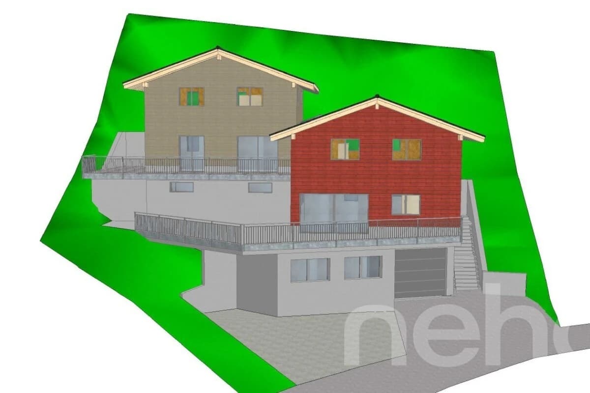 Wohnen im Grünen mit Bergpanorama