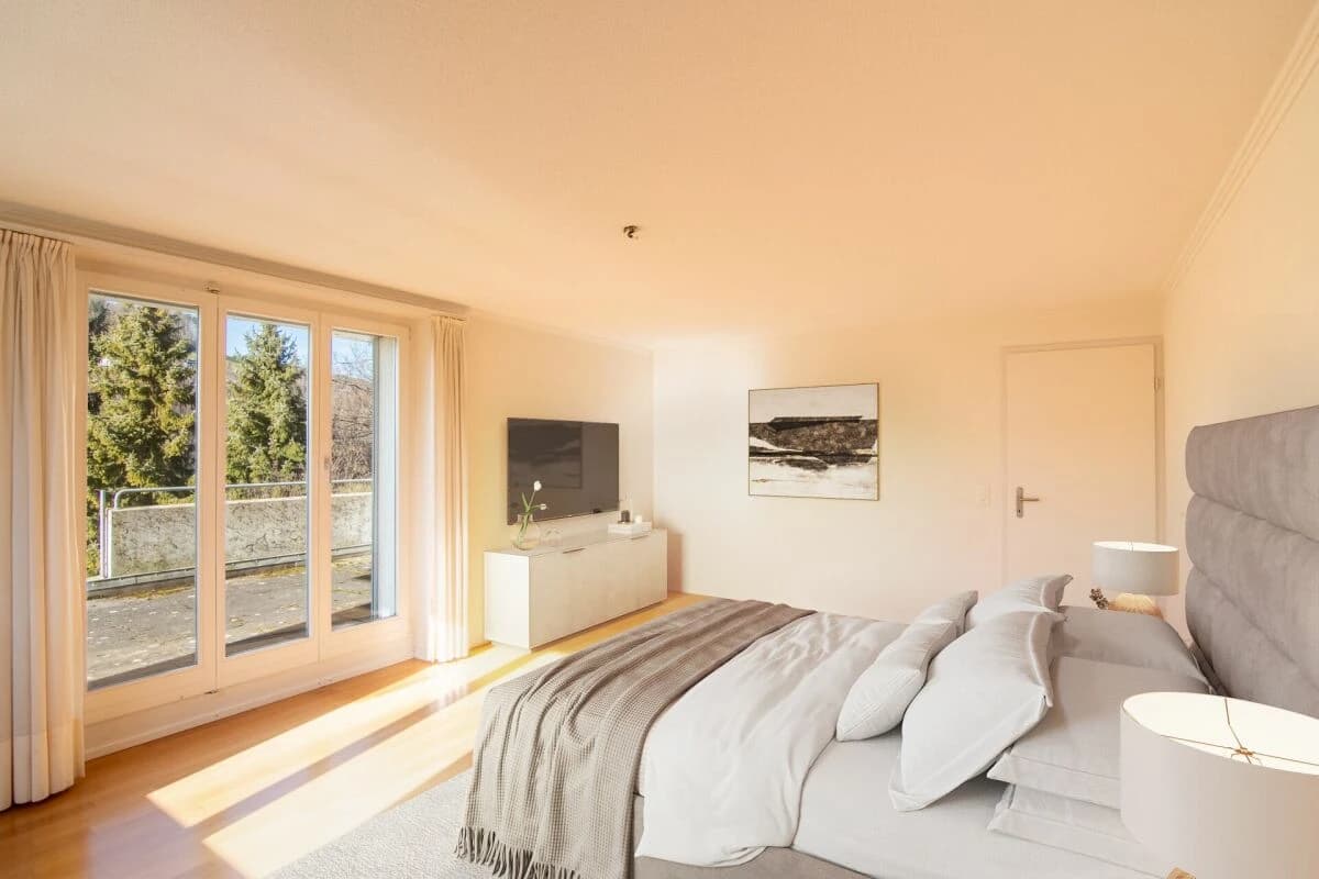 Grosszügiges 6-Zimmer Doppeleinfamilienhaus mit Landhauscharakter und sonnigem Garten in ruhiger Lage nahe Bern.