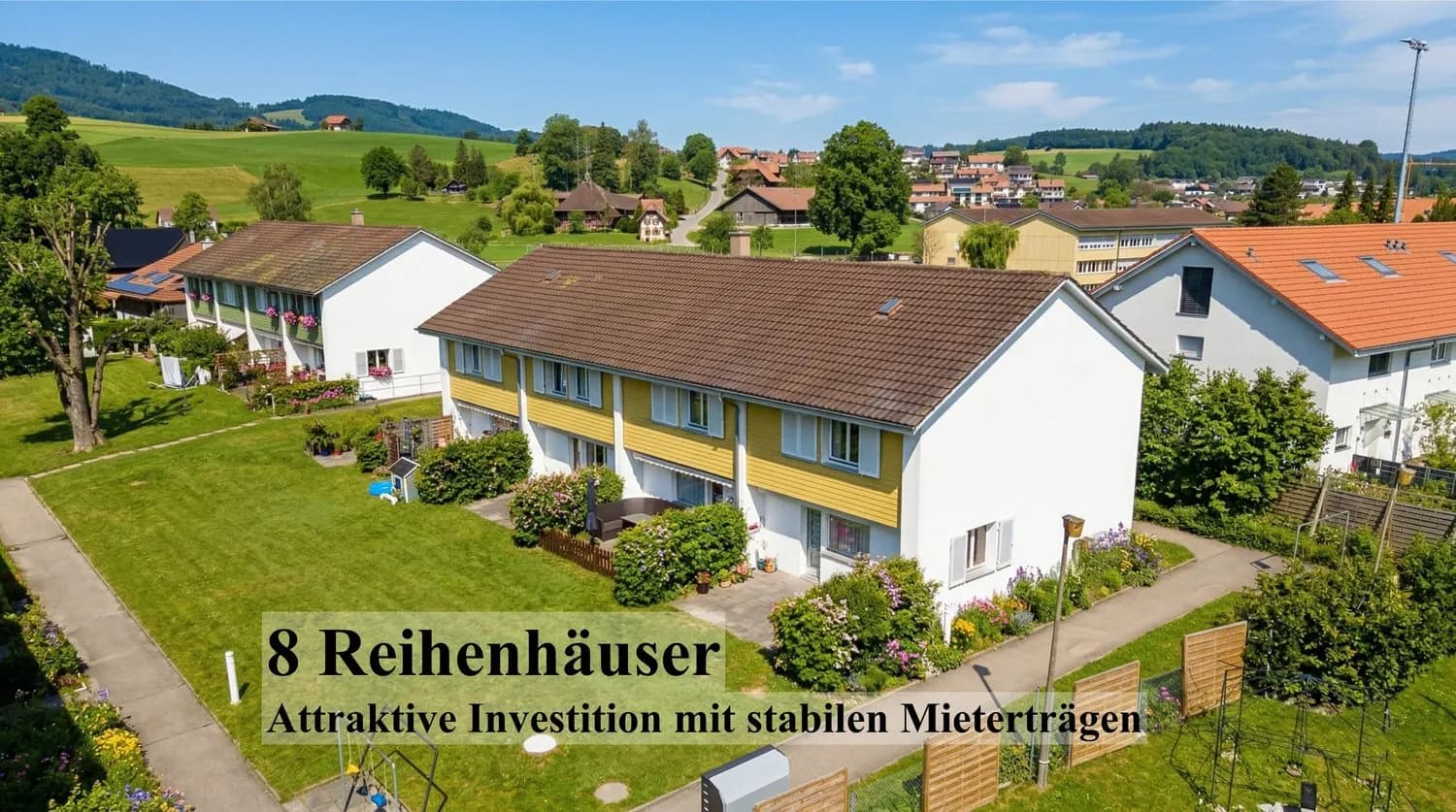 8 Reihenhäuser mit stabiler Rendite
