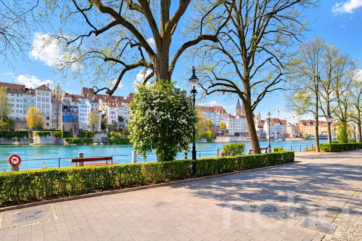 Exklusives Wohnen am Rhein mit Blick auf das Basler Münster
