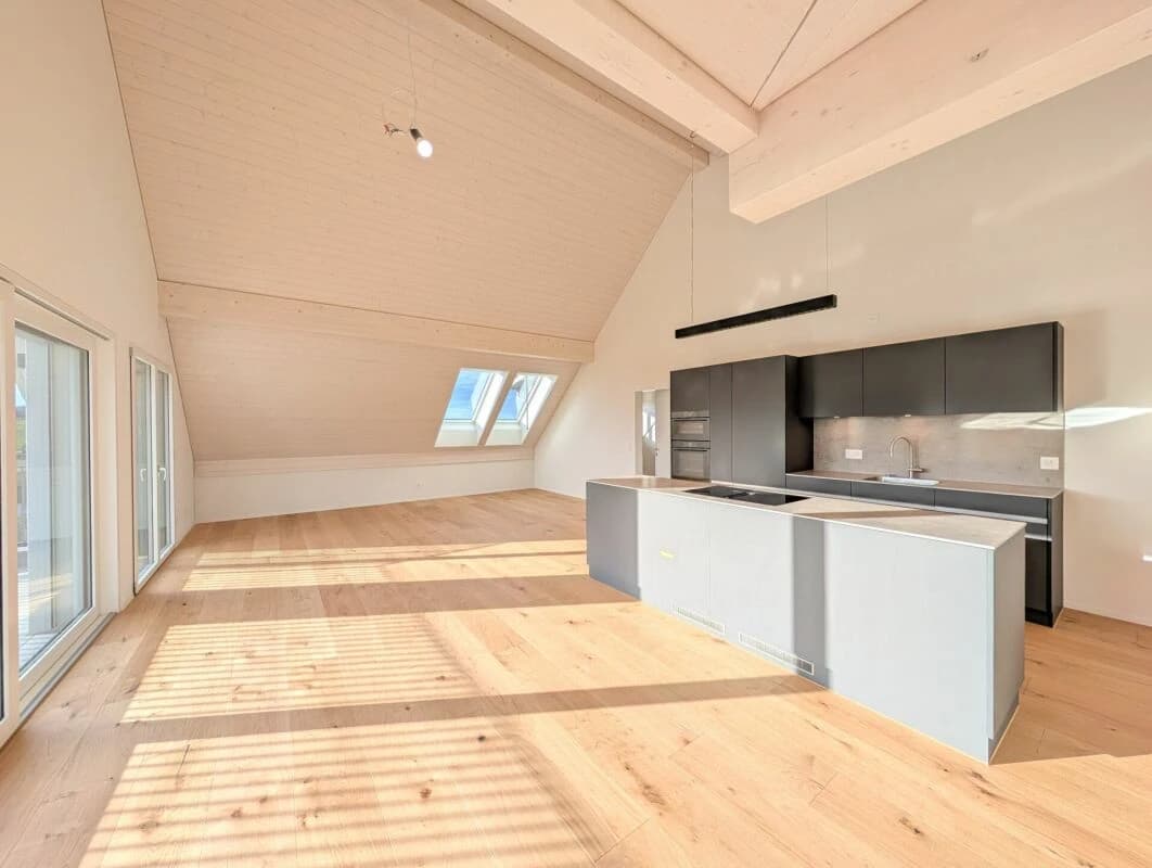 Geniessen Sie die Aussicht über die Dächer von Aesch ZH