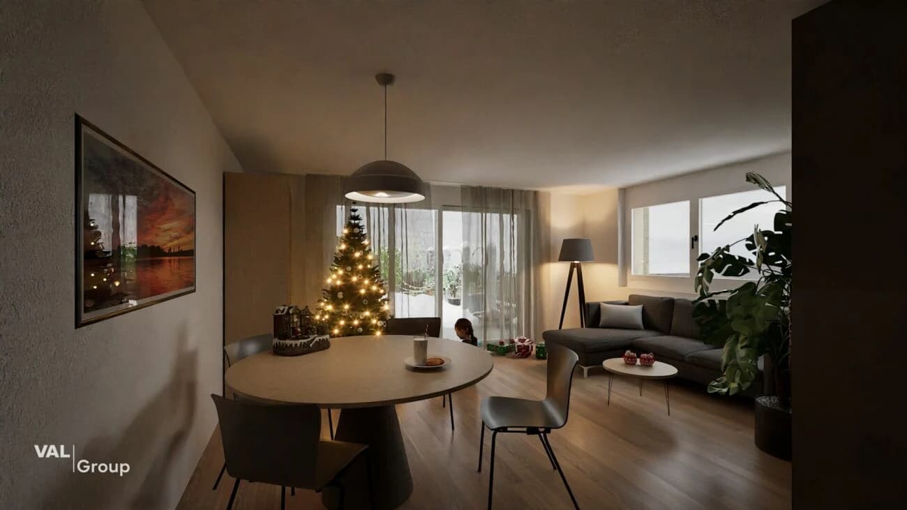 Exklusive Attikawohnung mit Panoramaterrasse in Brig-Glis