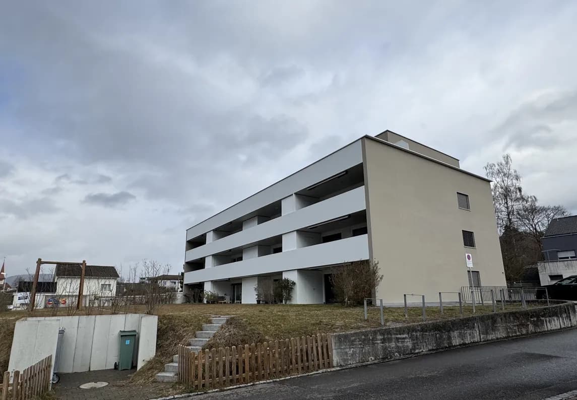 Moderne 2.5-Zimmer-Attikawohnung mit Blick über Menziken