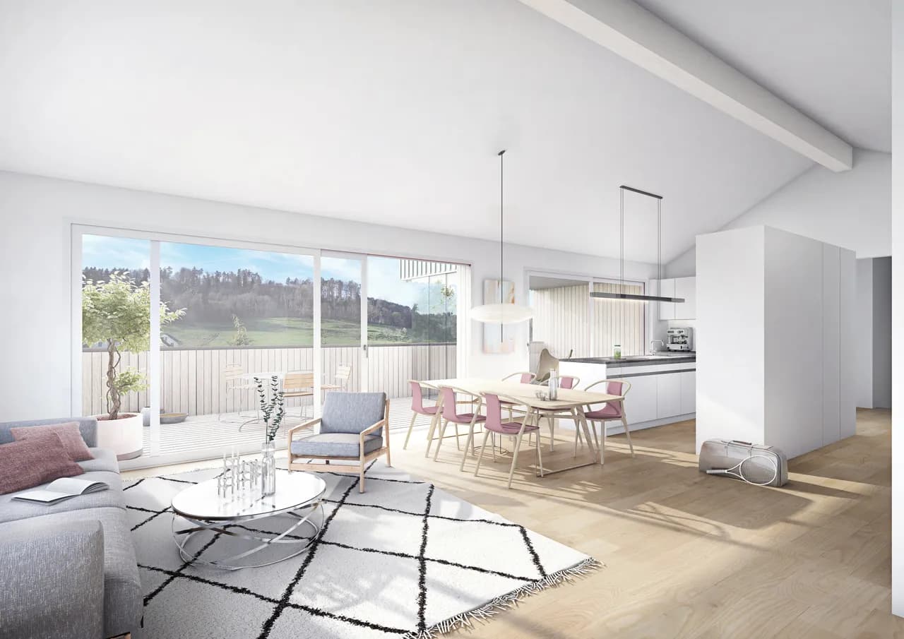 Moderne Familienwohnung mit schönem Garten