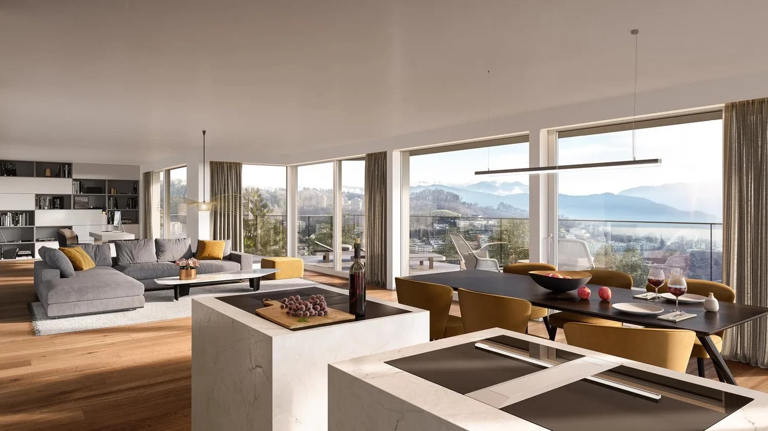 Aussicht gepaart mit exklusivem Wohnkomfort