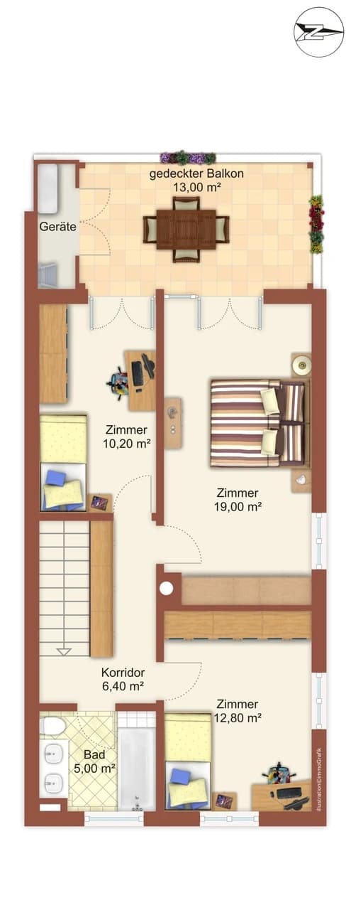 4½-Zi-Gartenmaisonette-Wohnung im Herzen Willisau