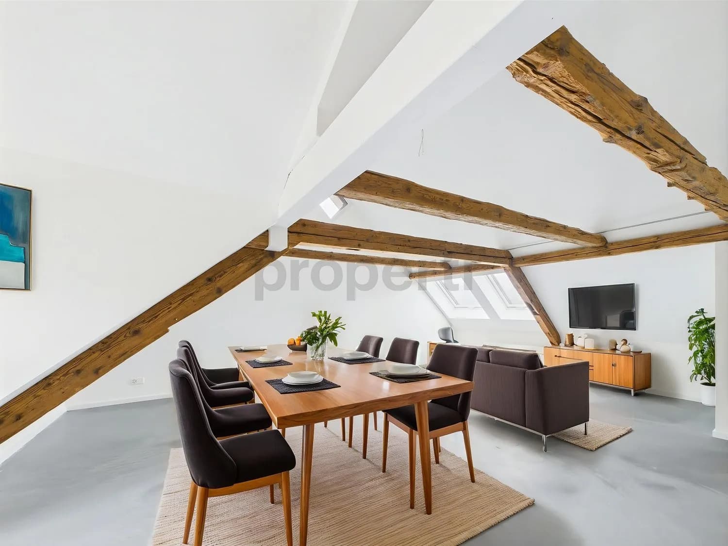 Modernes Loft mit Charme und Aussicht  Wohnen über den Dächern von Lichtensteig