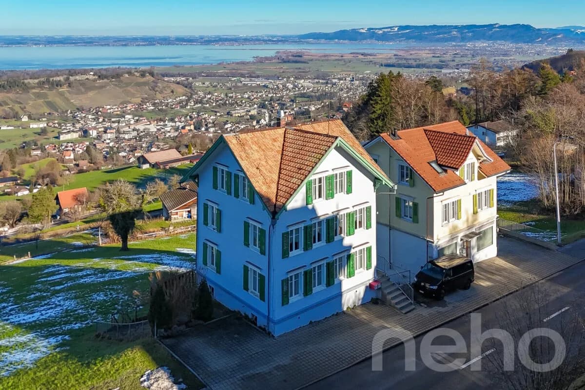 Wohnen mit Seesicht vielseitige Liegenschaft in Wolfhalden
