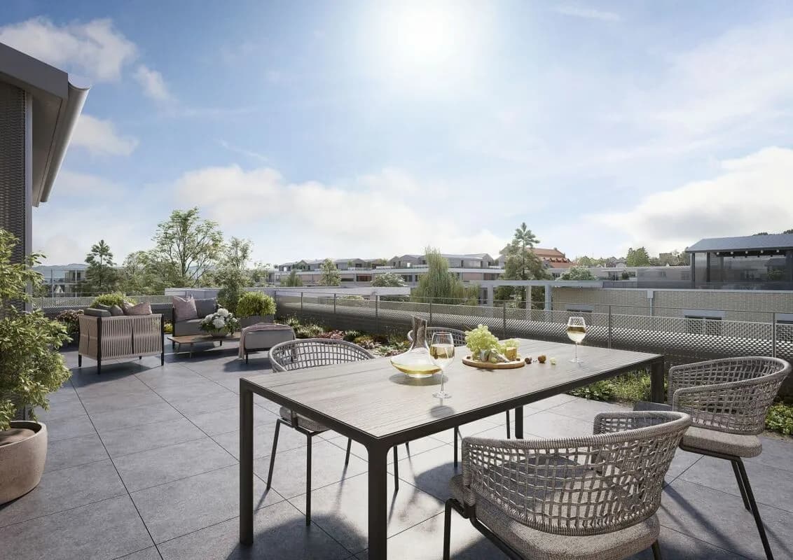 Ganz oben. Ganz frei. Ganz Zuhause - exklusive 4.5-Zi.-Attikawohnung in Berg