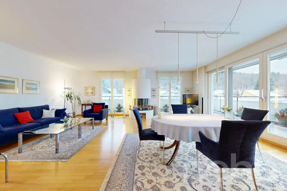 Sonniges Attika-Juwel: Direkter Liftzugang, Cheminée & Panoramasicht