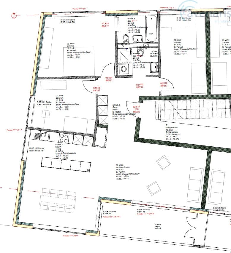Sonnige 4.5-Zimmer-Wohnung mit Balkon und grosser Dachterrasse