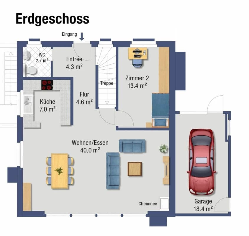 5.5-Zimmer Einfamilienhaus an herrlich besonnter Lage