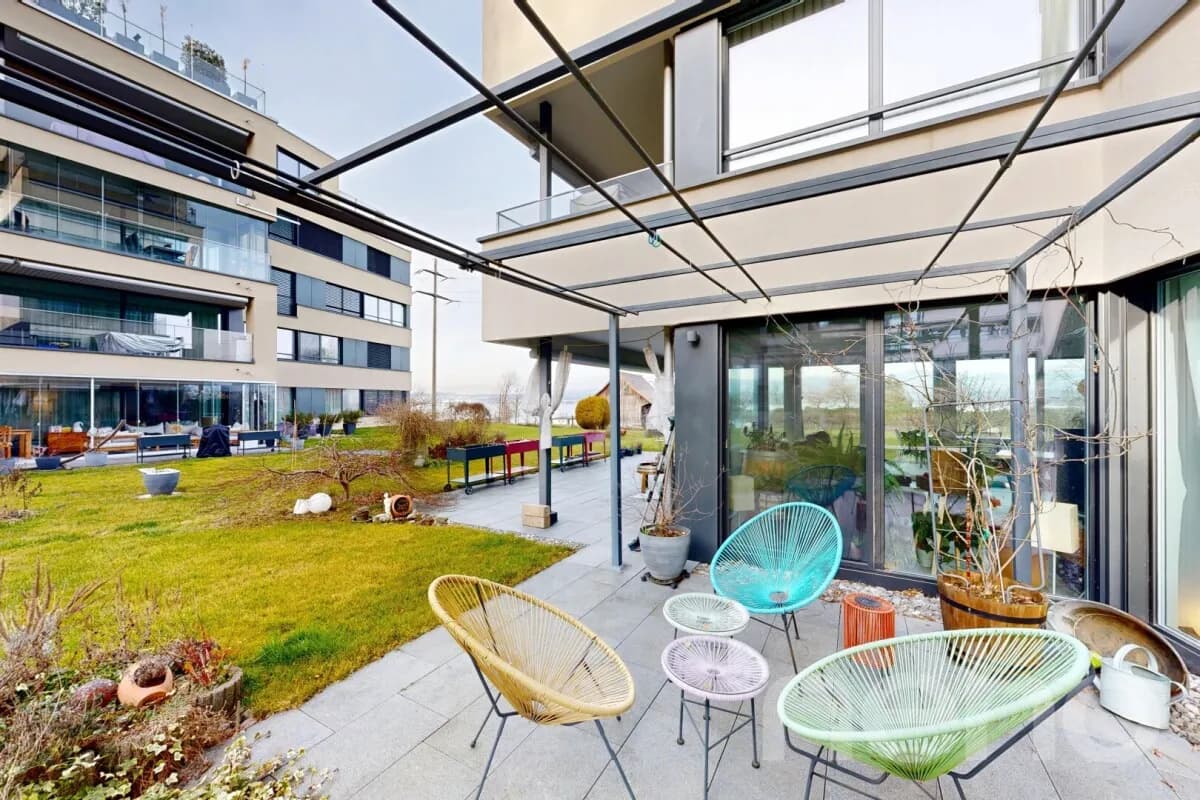 Gartenwohnung mit Seesicht