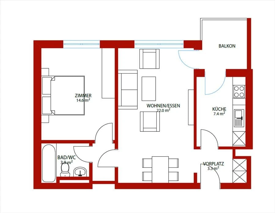 Gemütliches Wohnen im Trendviertel