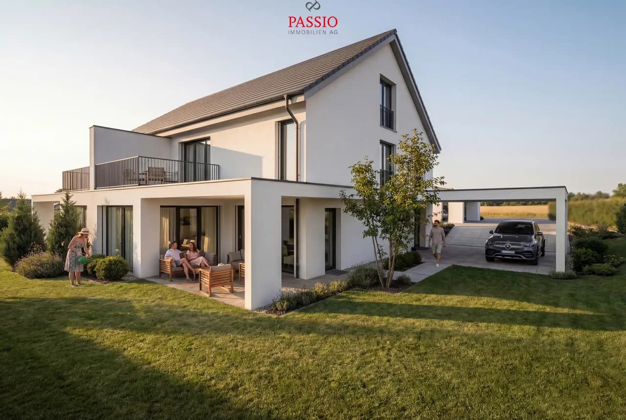 Neubau mit Mitgestaltungsmöglichkeit: Modernes 6.5-Zimmer Doppelhaus