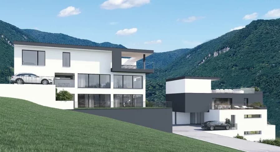 Moderne 2,5-Zimmer-Neubauwohnung in LuminoModerno appartamento di 2,5 locali di nuova costruzione a Lumino