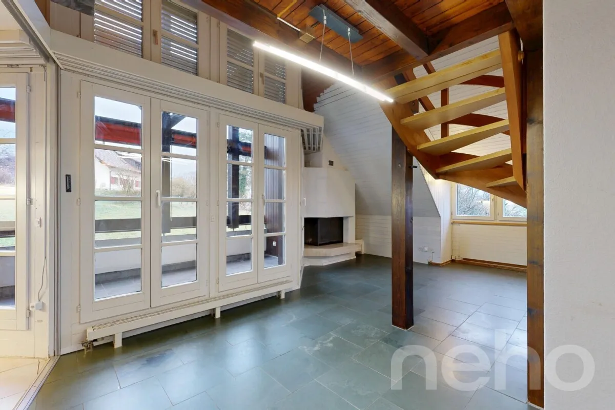 Charmante 3.5-Zimmer-Duplexwohnung mit Blick ins Grüne