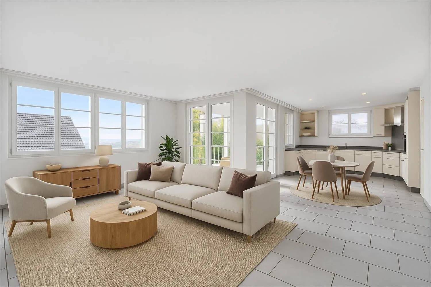 ATTRAKTIVE GARTENWOHNUNG IN DER DORFIDYLLE