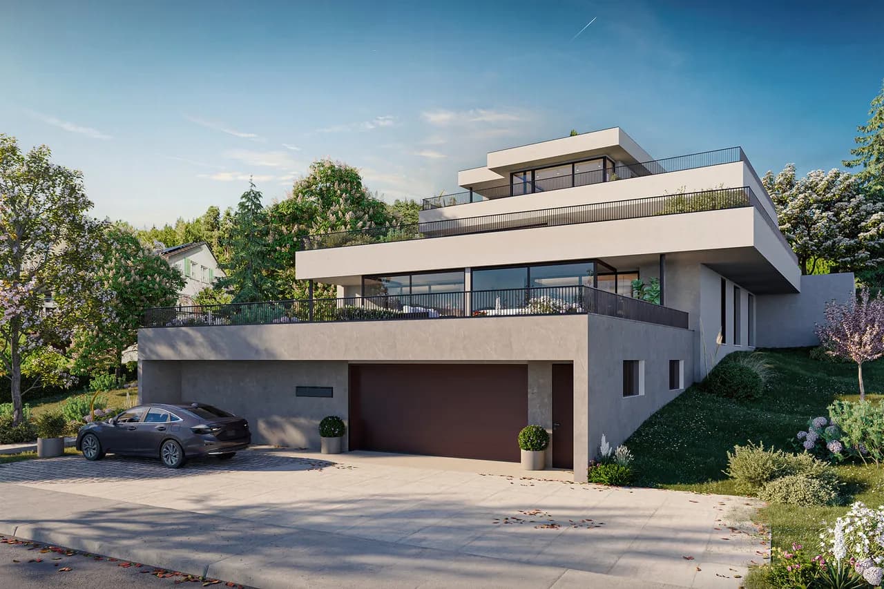 Luxuriöses Neubau Garten Apartment in Seengen