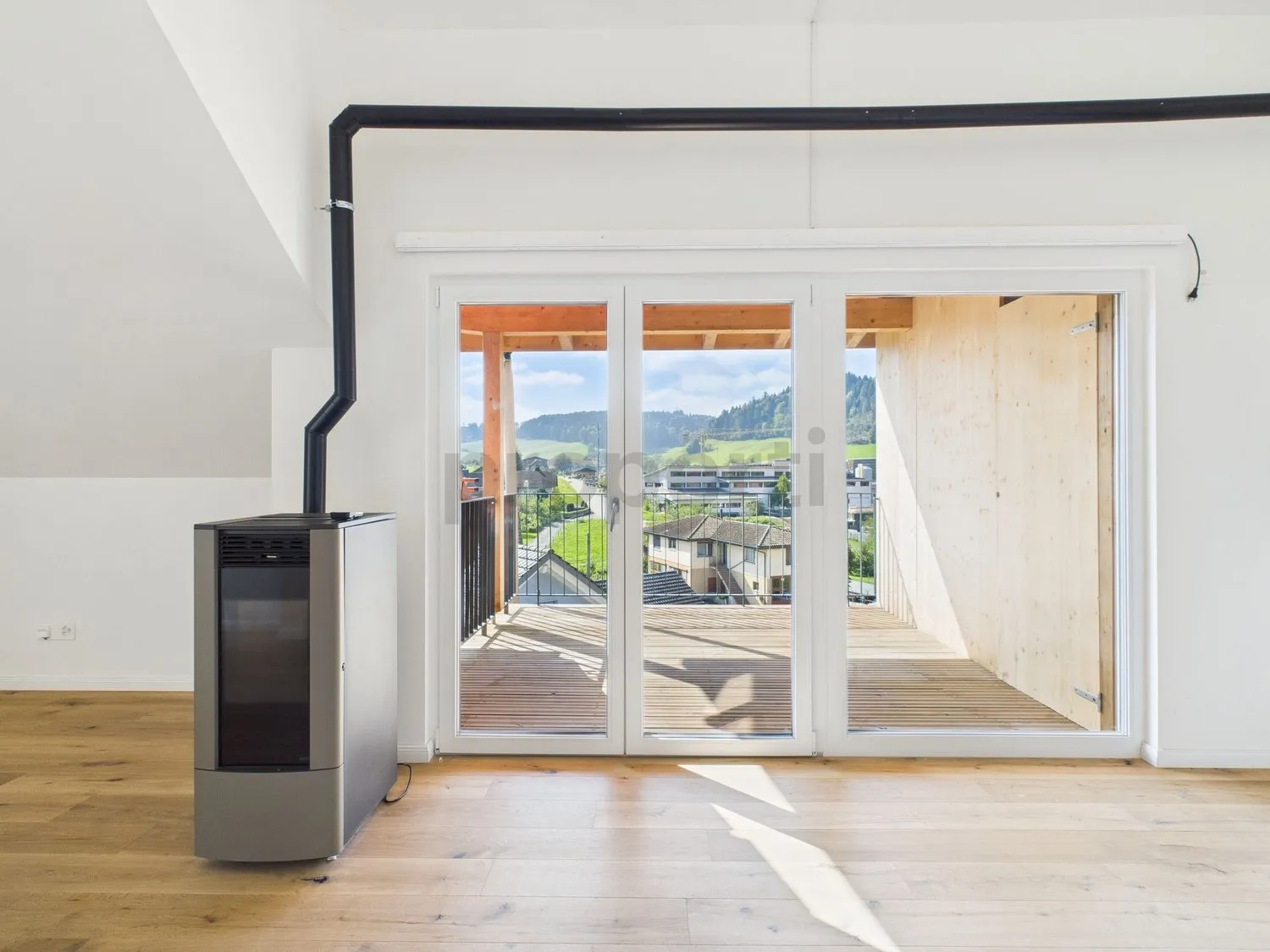 Charmante Neubauwohnung im Dachgeschoss in Grossdietwil  modern, ländlich & einzigartig