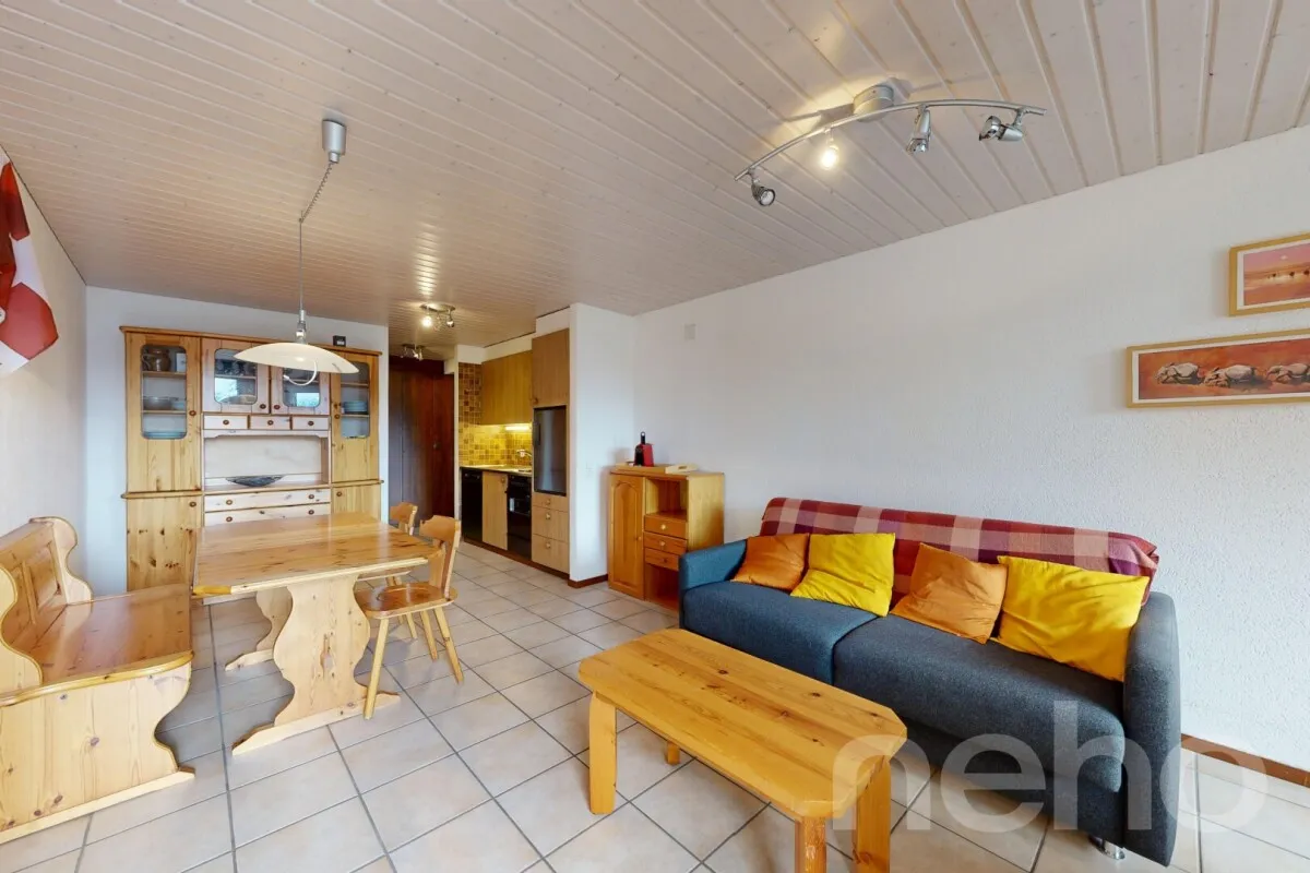 Studio dans une résidence avec piscine, sauna, fitness