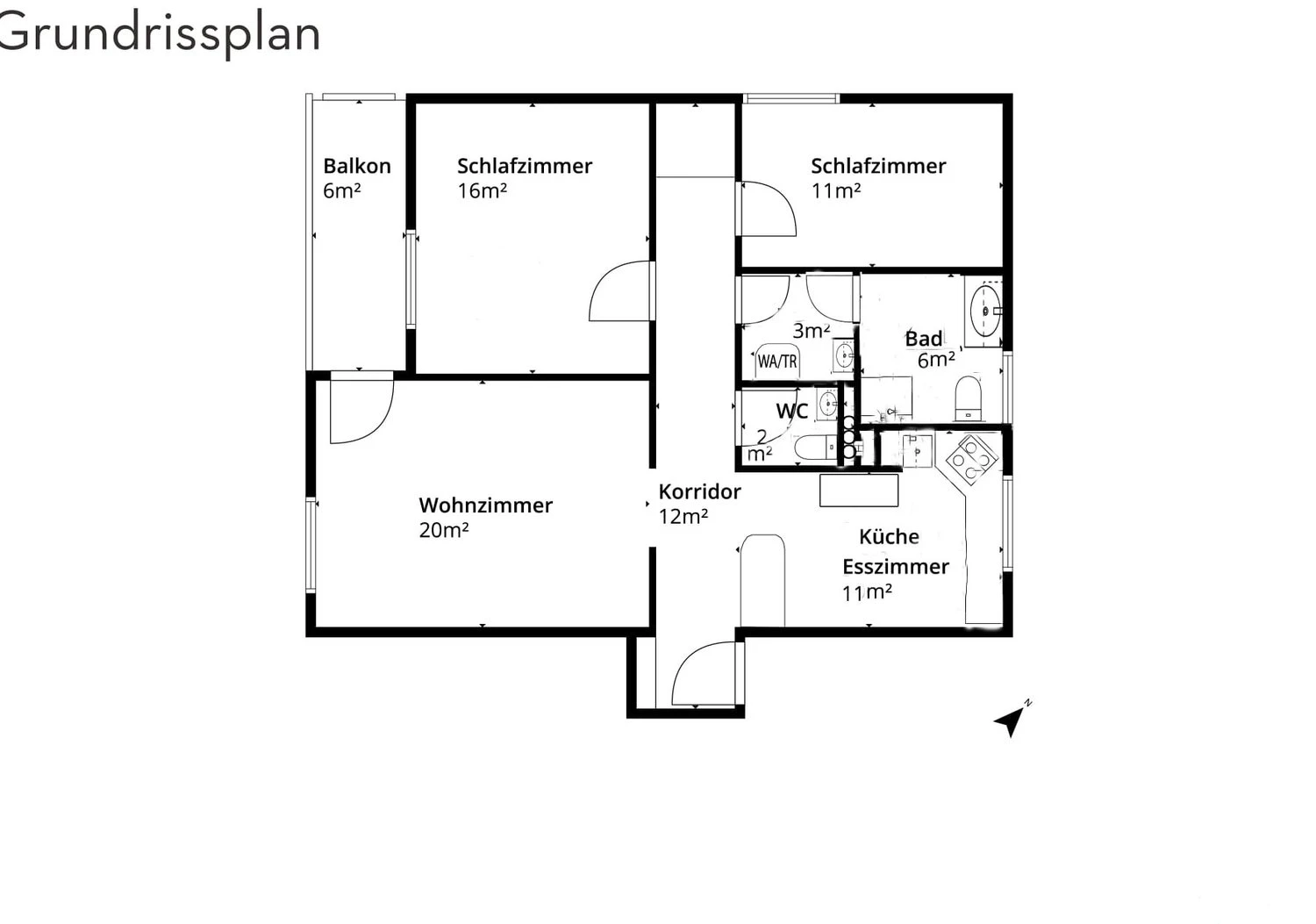 Steuergünstige und helle 3.5-Zimmer Wohnung mit Balkon und freiem Blick ins Grüne in Däniken