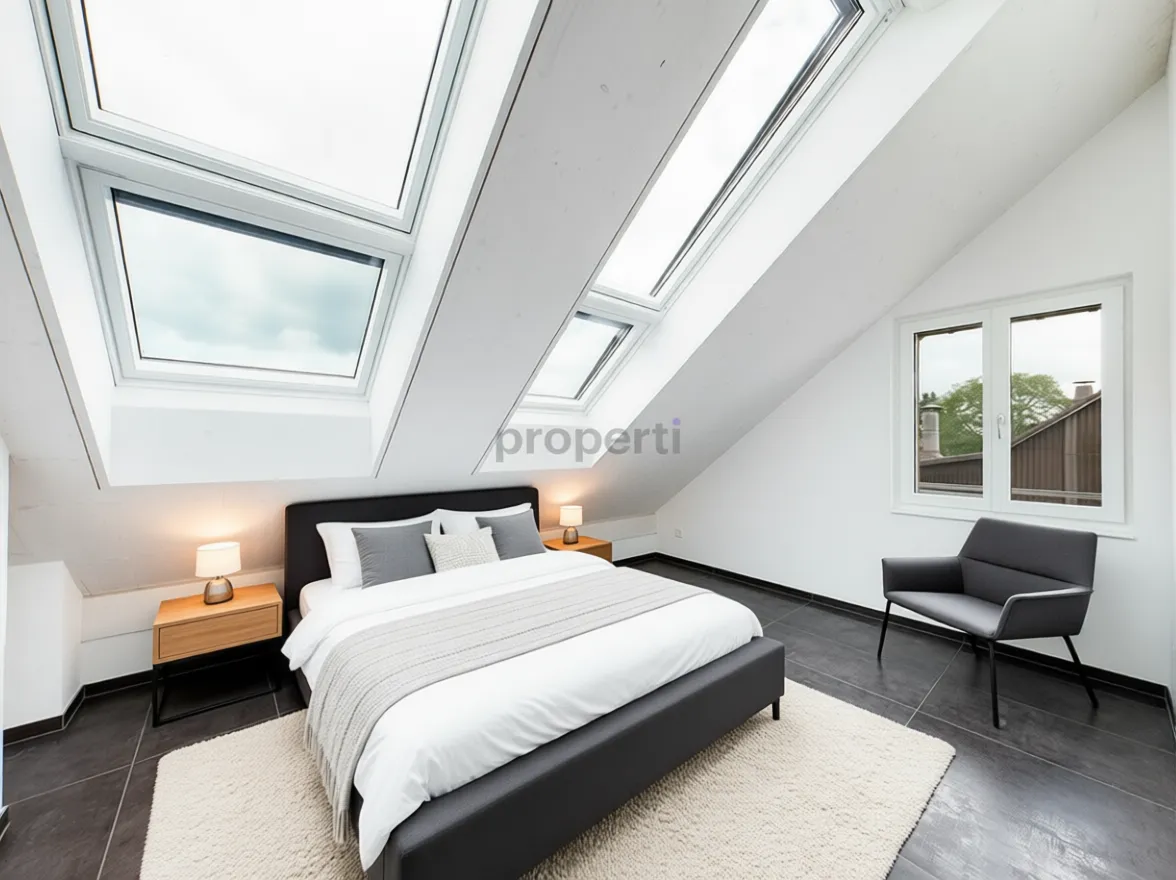 Moderne 3.5-Zimmer-Dachwohnung mit Balkon in Diessbach bei Büren