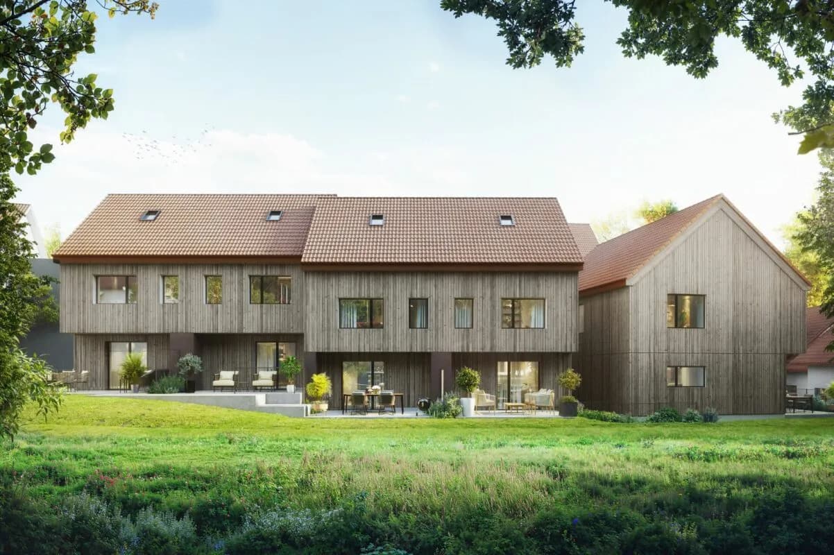 privater Rückzugsort «Am Palmenweg»: Doppeleinfamilienhäuser mit Garten