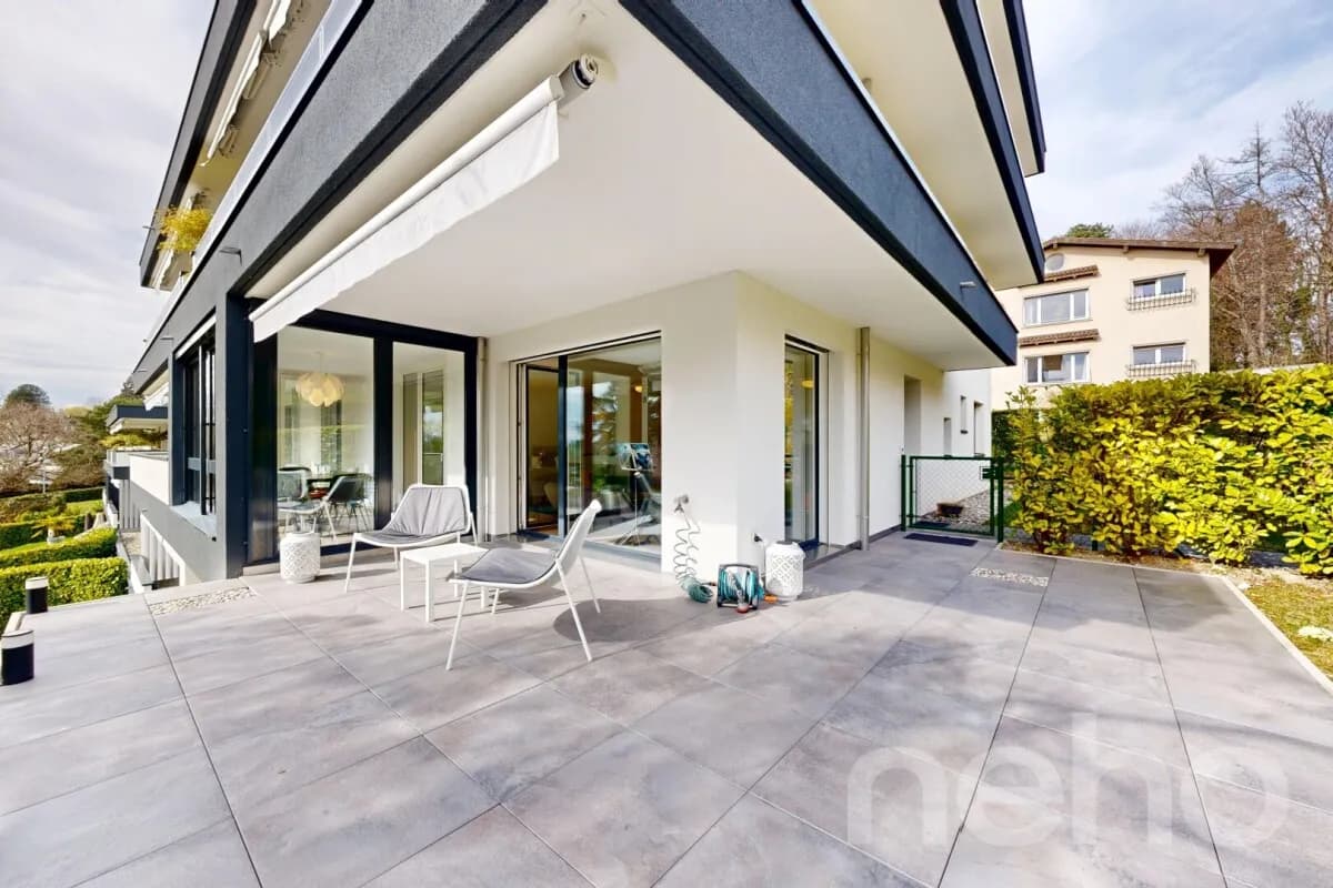 Remarquable appartement de standing avec terrasses et jardin ? Pully