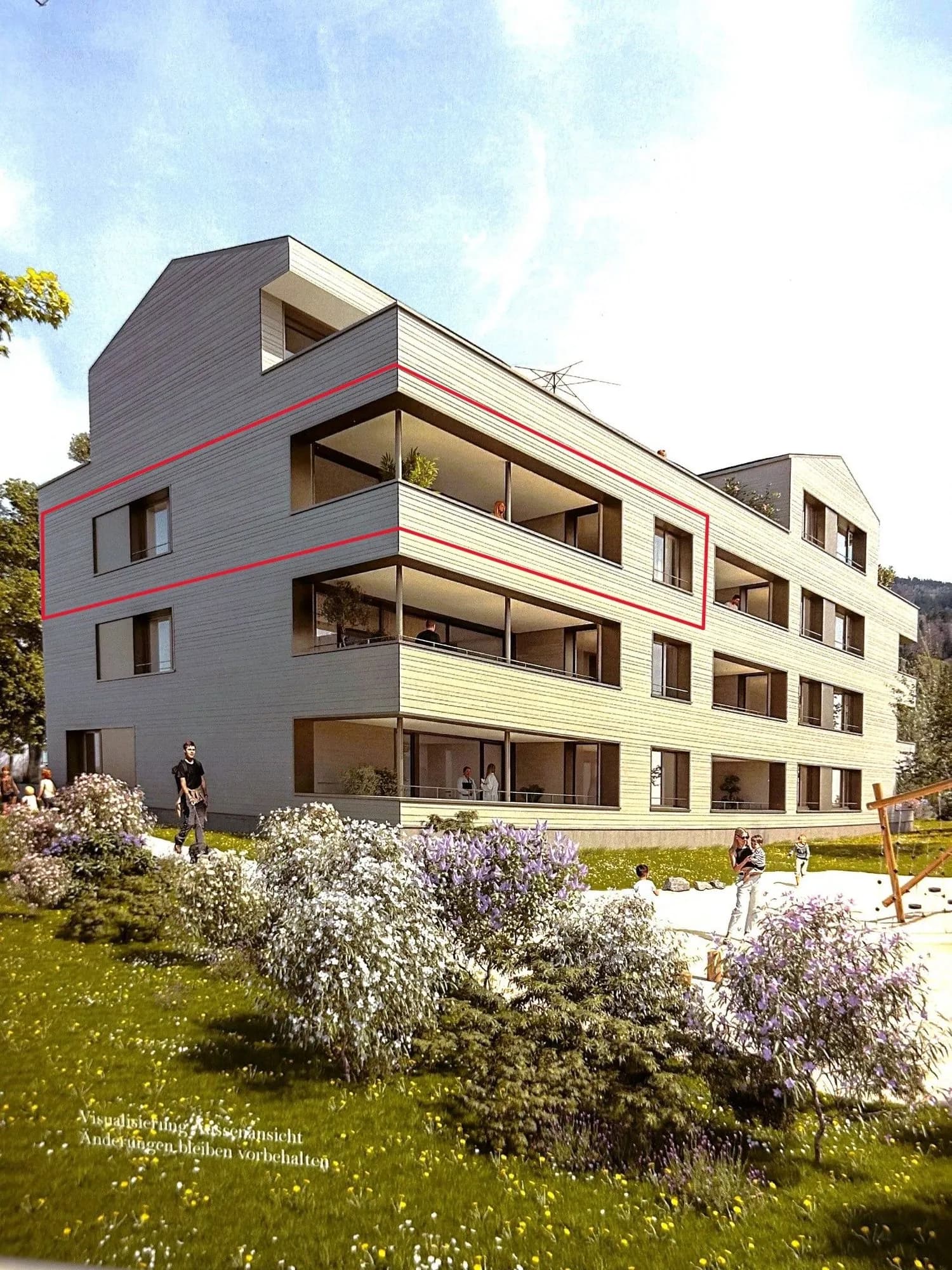 Moderne 5.5-Zimmer Neubauwohnung in Sattel