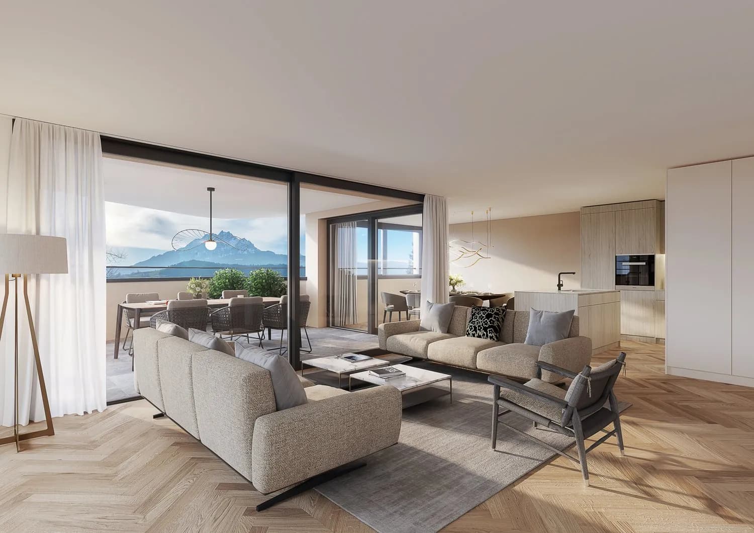 Stilvolles Wohnen in einer exklusiven Neubauwohnung